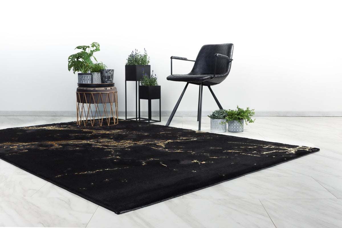 Mineral 425 Schwarz 120 x 170 cm