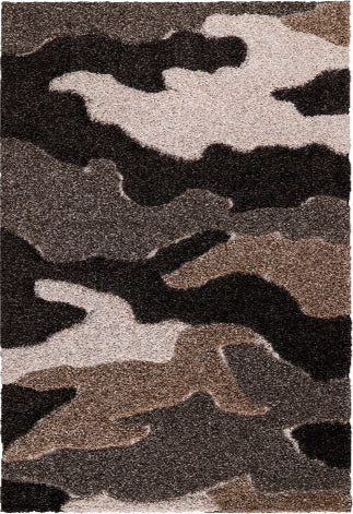 Sanat Hochflor-Teppich Luxus 3508-Dark Brown