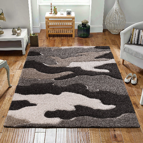 Sanat Hochflor-Teppich Luxus 3508-Dark Brown