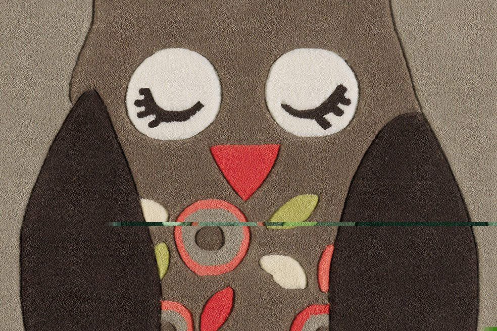 Joy 4190 Multi Owl 130cm x 130cm ECKIG