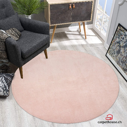 Teppich Hochflor Loft 37 55-Rose