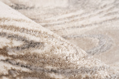 Chalk 125 Silber / Beige 120 x 170 cm