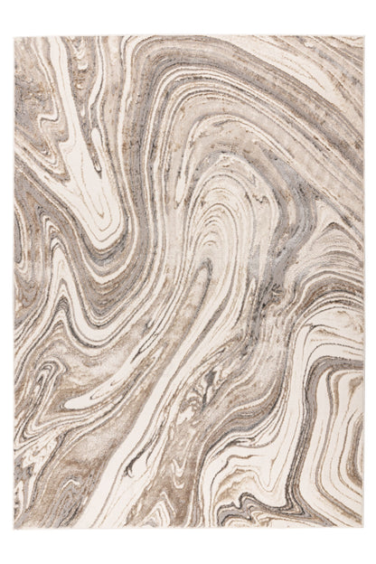 Chalk 125 Silber / Beige 200 x 290 cm