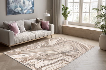 Chalk 125 Silber / Beige 200 x 290 cm