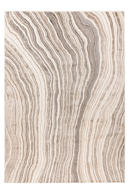 Chalk 225 Silber / Beige 120 x 170 cm