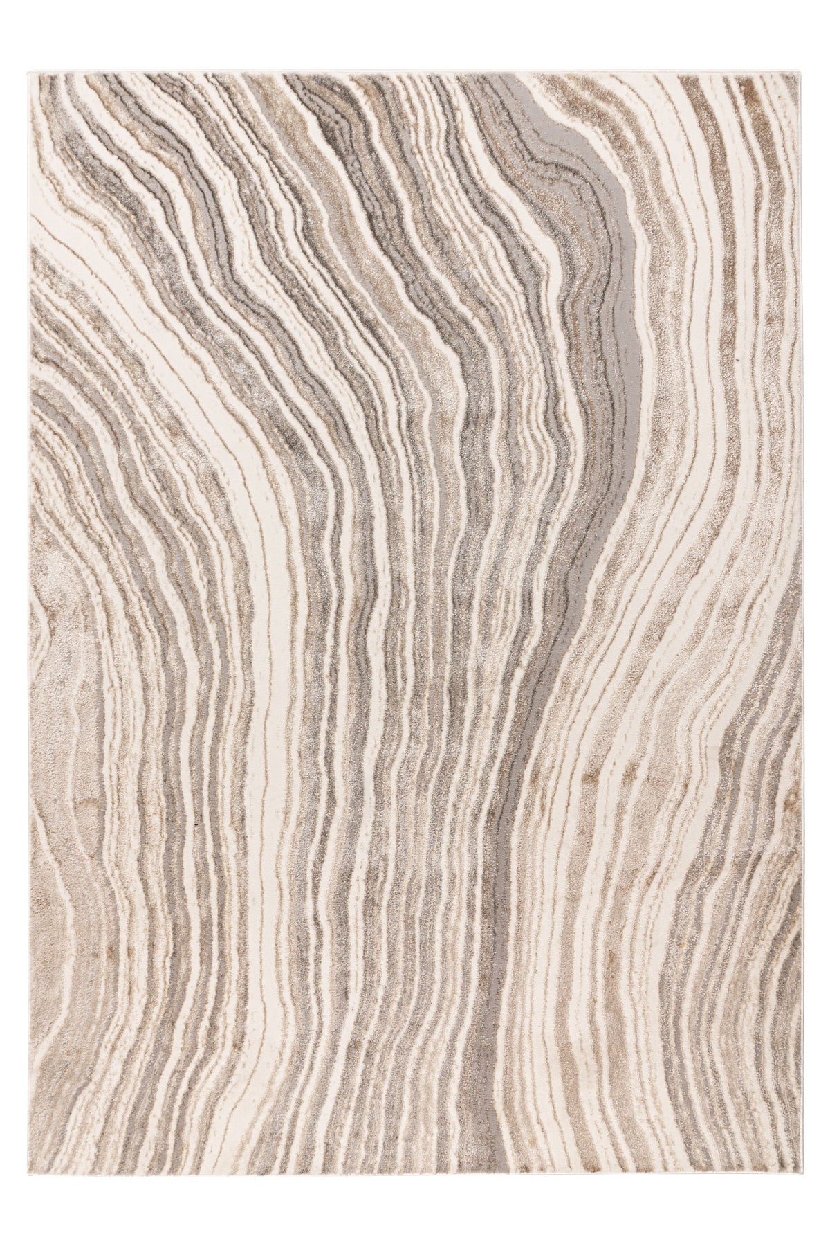 Chalk 225 Silber / Beige 160 x 230 cm