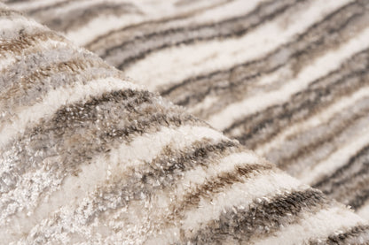 Chalk 225 Silber / Beige 200 x 290 cm