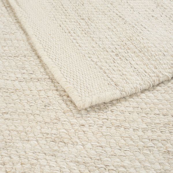 Scandic Boho Natur handgewebter Wollteppich, 1075 Cream-Beige