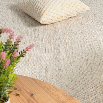 Scandic Boho Natur handgewebter Wollteppich, 1075 Cream-Beige