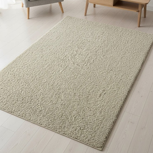 Teppich Soli Shaggy - Waschbares Hochflor Teppich, 8010 70-Beige