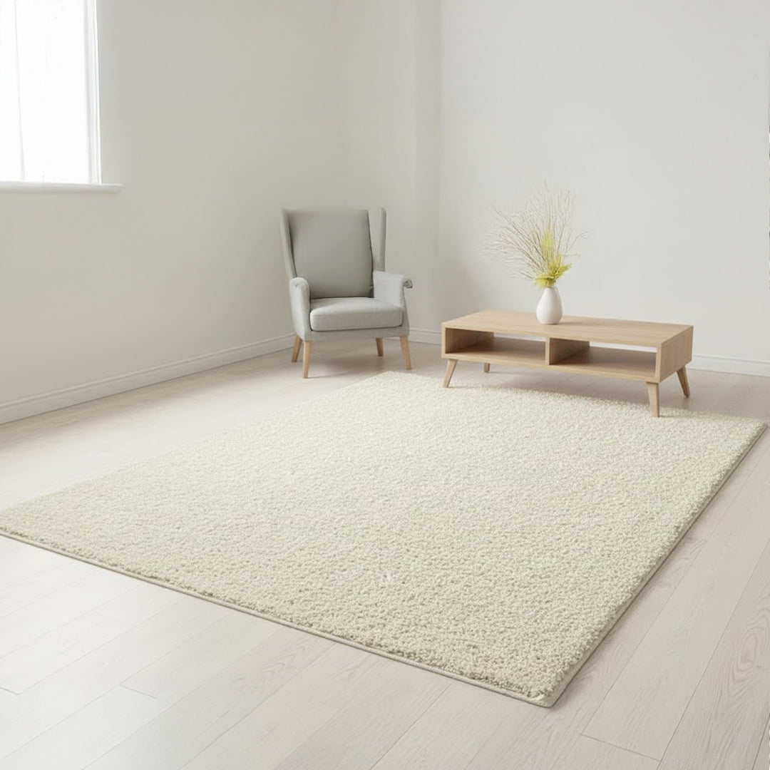 Teppich Soli Shaggy - Waschbares Hochflor Teppich, 8010 60-Cream