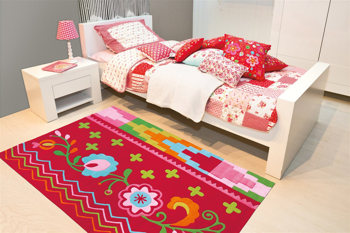 Sam 4144 Multi / Rosa Flowers