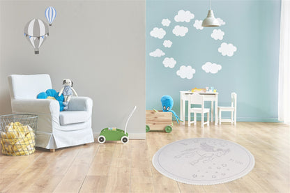 Bambini 225 Grau Ø 160cm RUND