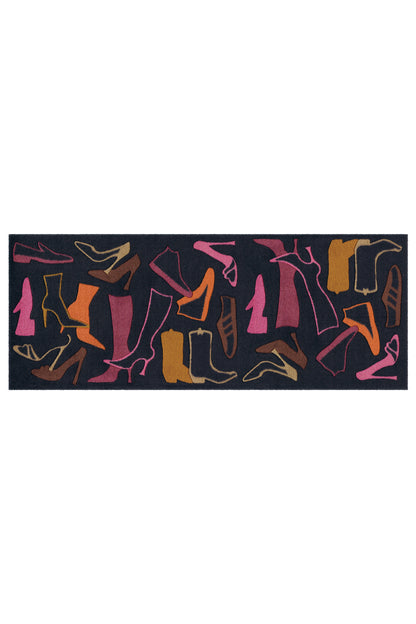 Living Mat 17 Braun / Violett / Orange