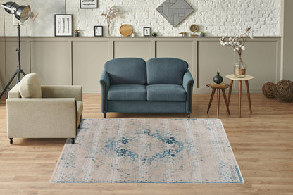 Milan 225 Blau 80 x 150 cm