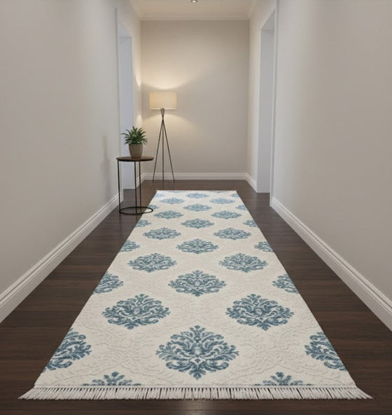 Teppich Abiye 5823 Türkis | Moderner Hoch-Tief Teppich