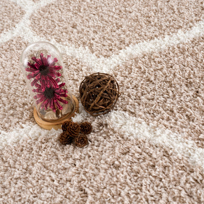 Madrid Beige – Hochflor Teppich