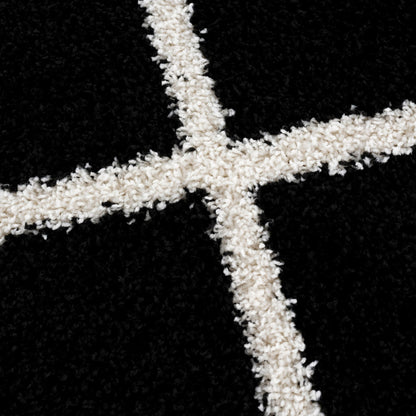 Madrid Schwarz – Hochflor Teppich