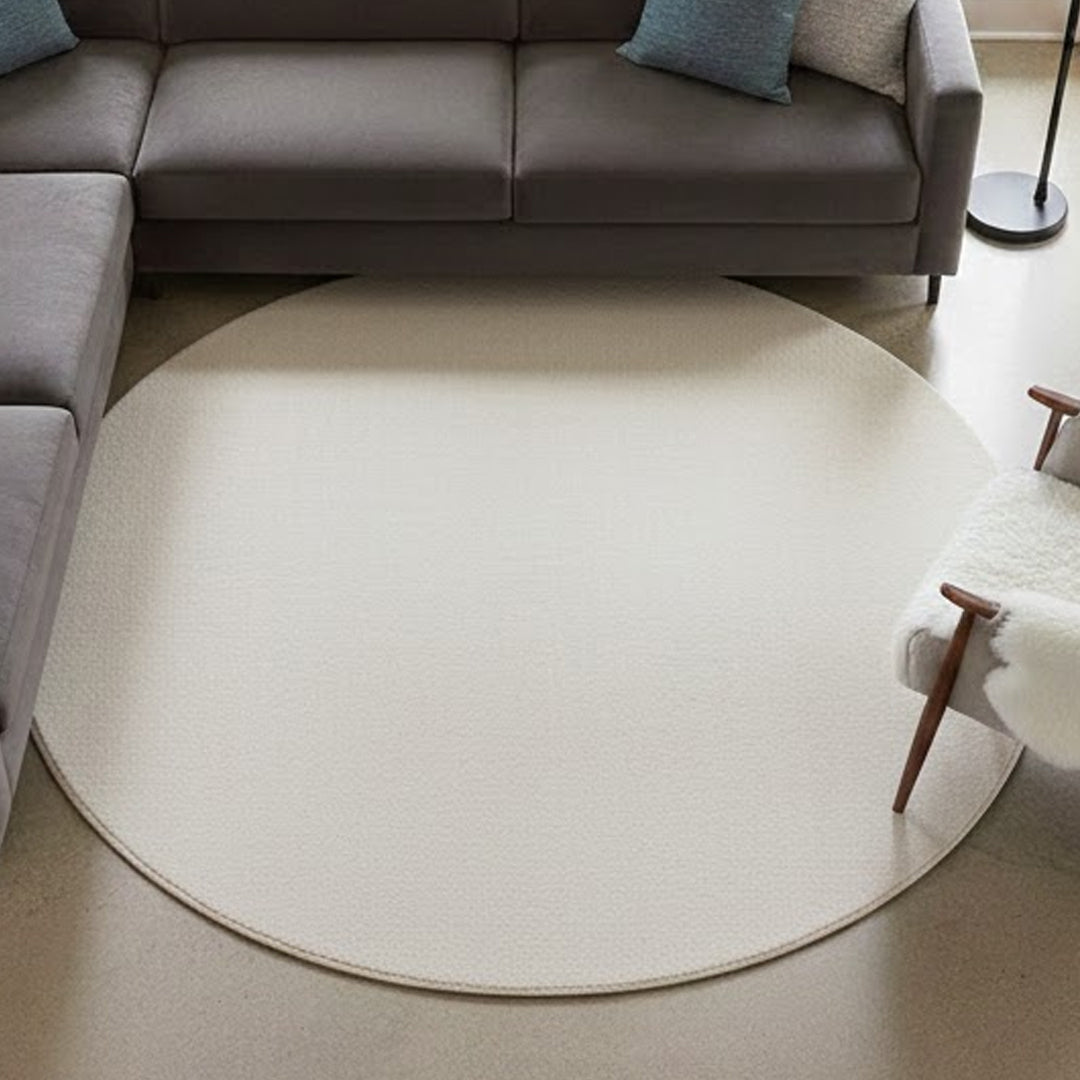 Hochflor Teppich Cozy Waschbar 80 60 Cream – Rund