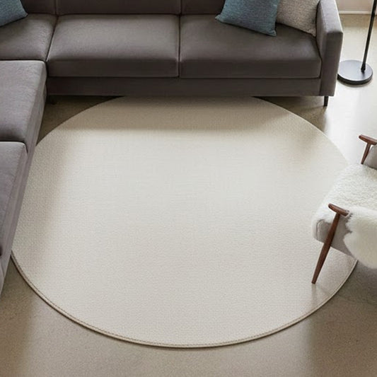 Hochflor Teppich Cozy Waschbar 80 60 Cream – Rund