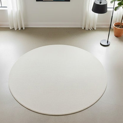 Hochflor Teppich Cozy Waschbar 80 60 Cream – Rund