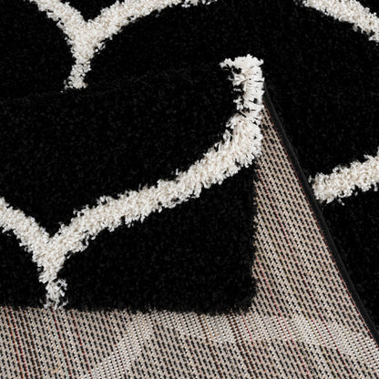 Madrid Schwarz – Hochflor Teppich