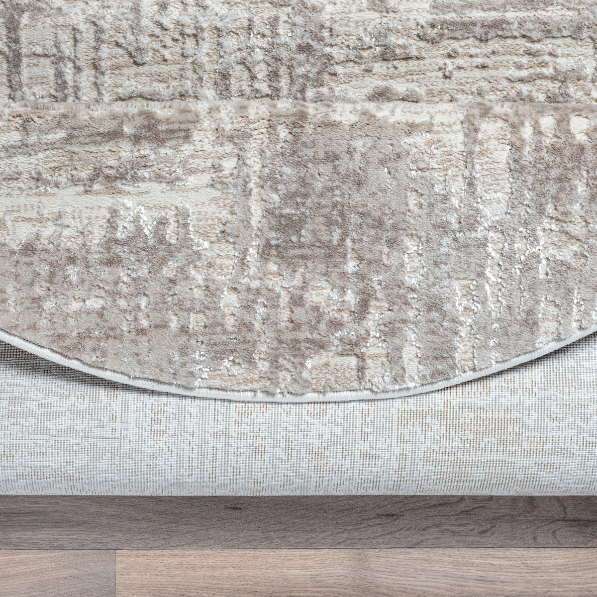 Harmony | Beige | Kurzflorteppich | rund