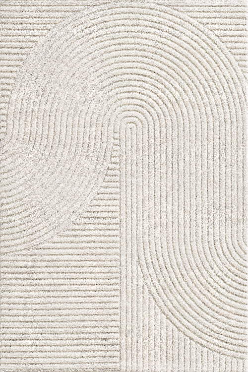 Elio Designer Teppich Hoch- Tief Effekt,  2251 60-Cream