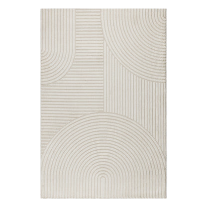 Elio Designer Teppich Hoch- Tief Effekt, 2252 60-Cream