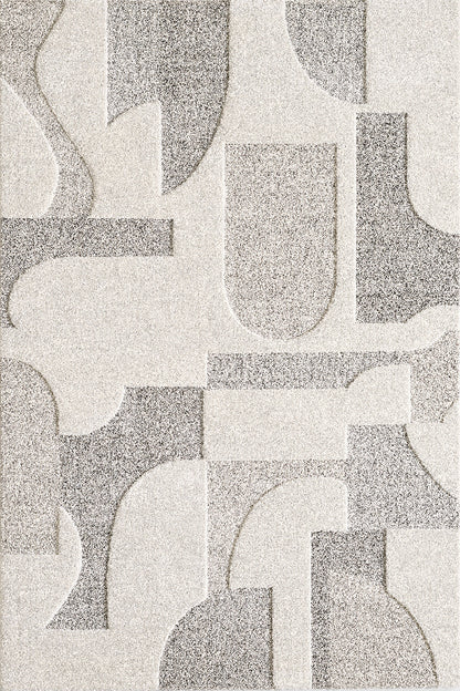 Elio Designer Teppich Hoch- Tief Effekt, 2260 160-Cream