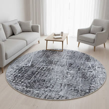 Bild im Galerie-Viewer laden (Waschbarer Teppich Elis Plus 6500 95 Grey – Rund)
