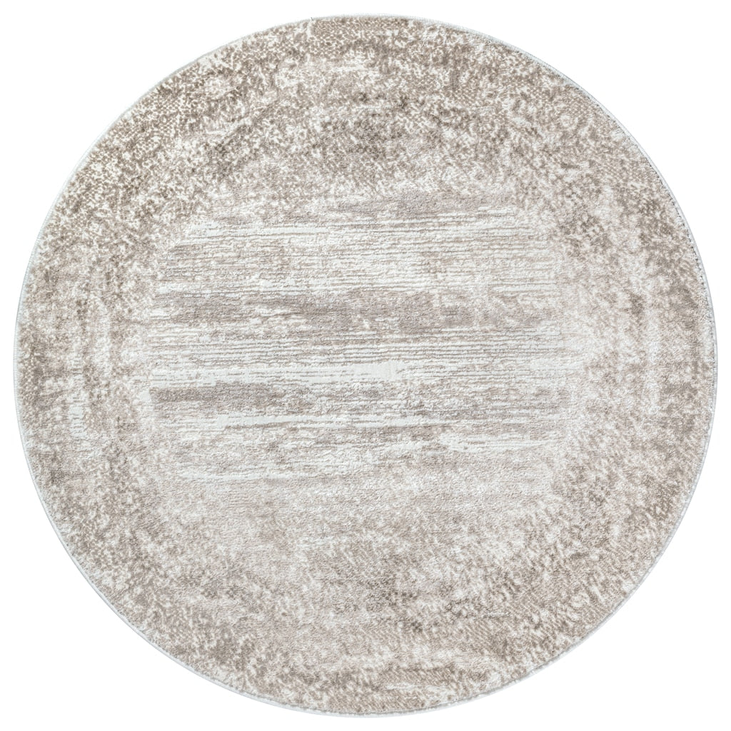 Harmony | Beige | Kurzflorteppich | rund