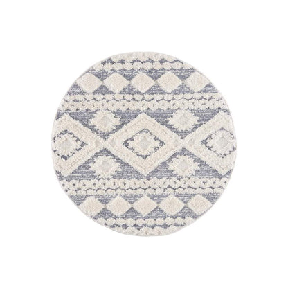 Hochflor Teppich Focus 3005 Grau – Rund