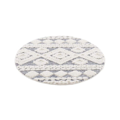 Hochflor Teppich Focus 3005 Grau – Rund