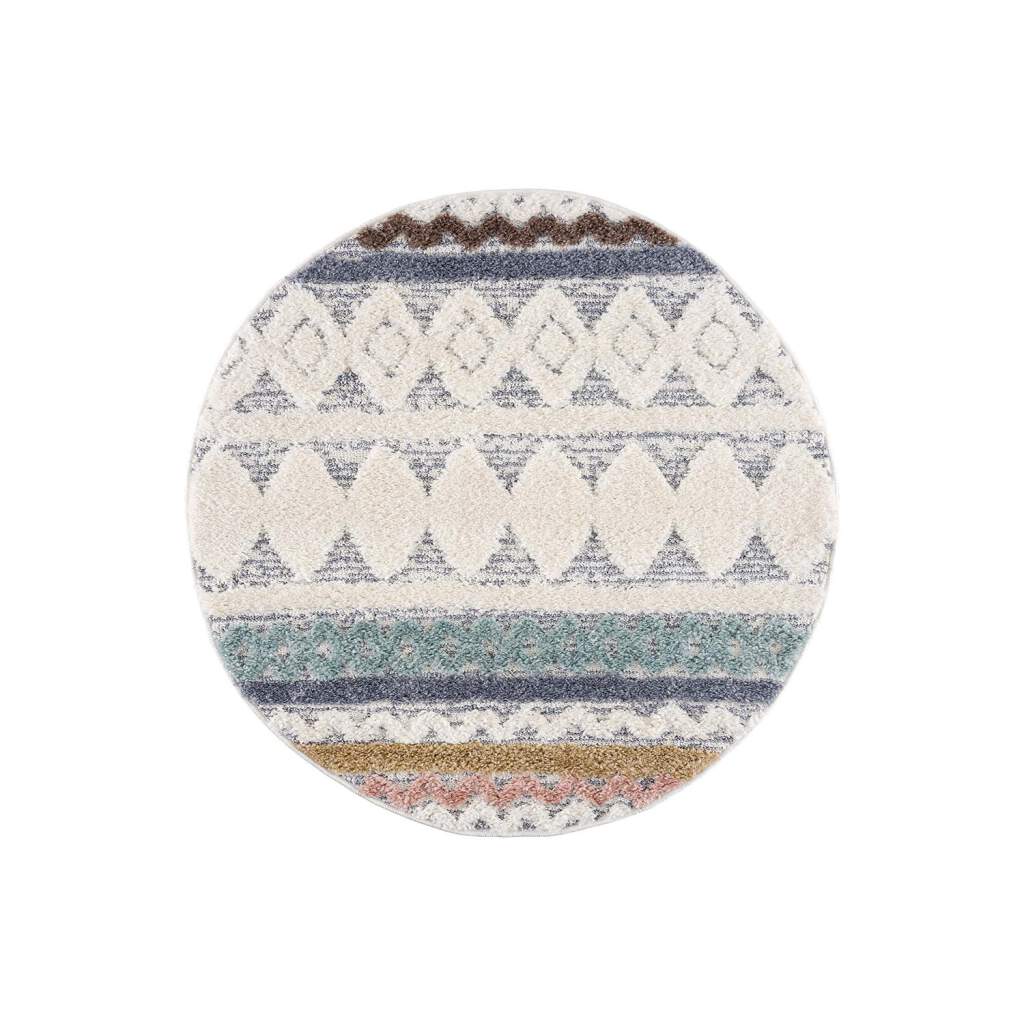 Hochflor Teppich Focus 3013 Multi – Rund