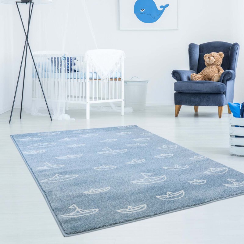 Kinderteppich Mond Bueno 1457 Blau