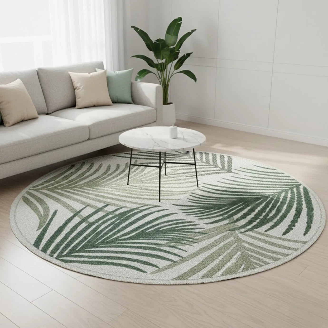 Machka In- & Outdoor Teppich 54045 40 Green – Rund