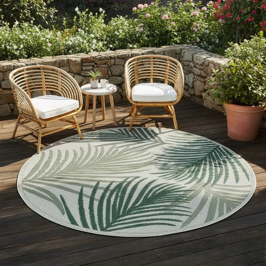 Machka In- & Outdoor Teppich 54045 40 Green – Rund