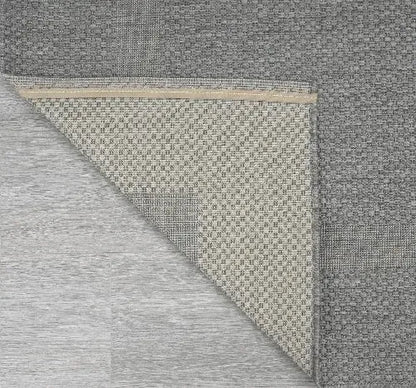 Runder Indoor & Outdoor Kurzflorteppich Grey – Maestro