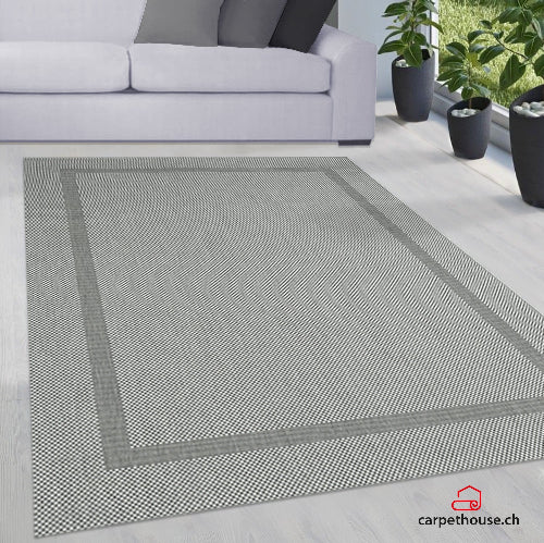 Indoor & Outdoor Kurzflorteppich Grey– Maestro