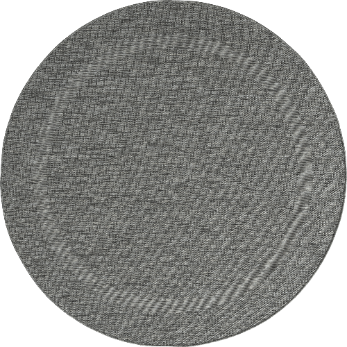 Runder Indoor & Outdoor Kurzflorteppich Grey – Maestro