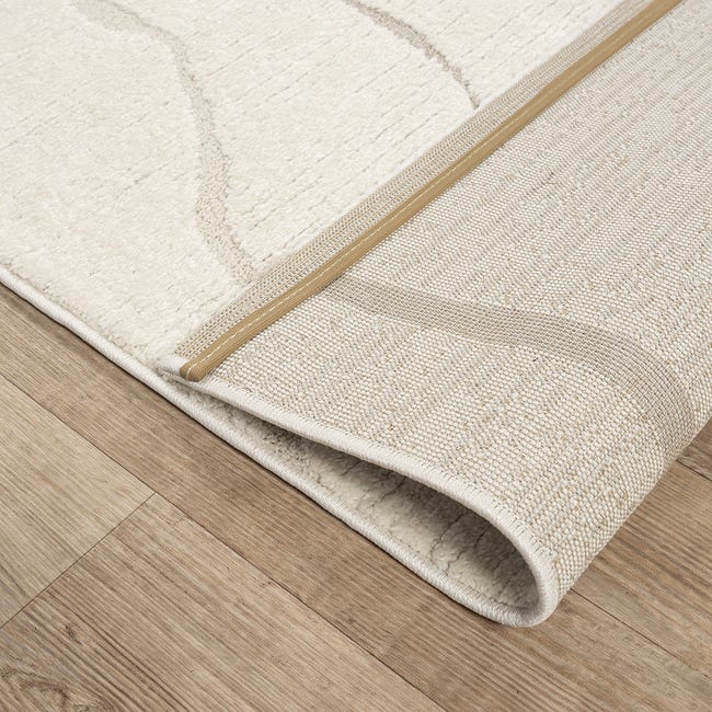 Elio Designer Teppich | Cream | Kurzflorteppich