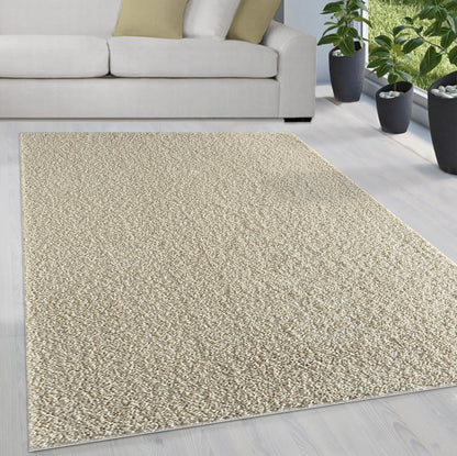Teppich Soli Shaggy - Waschbares Hochflor Teppich, 8010 70-Beige