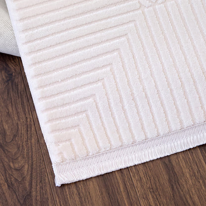 Nepal Creme – Eleganter Acryl Teppich