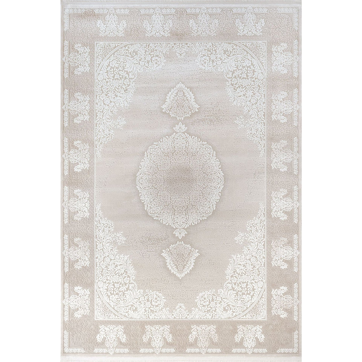 Nepal Beige – Klassischer Acryl Teppich