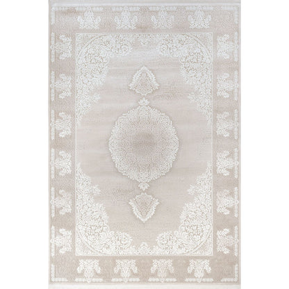 Nepal Beige – Klassischer Acryl Teppich