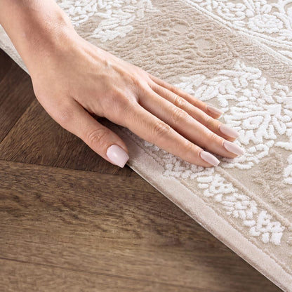 Nepal Beige – Klassischer Acryl Teppich