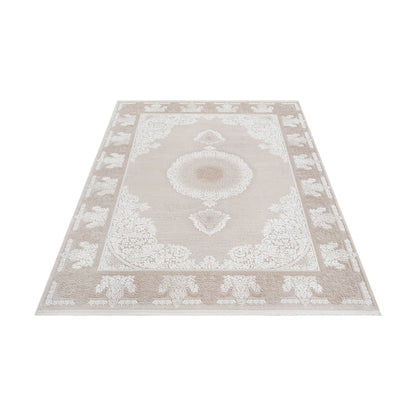 Nepal Beige – Klassischer Acryl Teppich