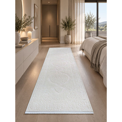 Nepal Creme – Klassischer Acryl Teppich