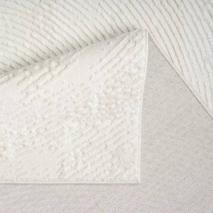 Kurzflor Teppich Antik 481 Creme – Rund